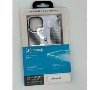 Speck CandyShell Grip iPhone 11 Case White Black Military Spec Drop Tested NEW
